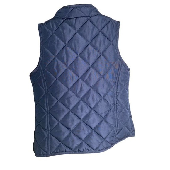 Crown & Ivey Girls Puffer Vest Navy Sz Small NWOTs - Picture 2 of 5